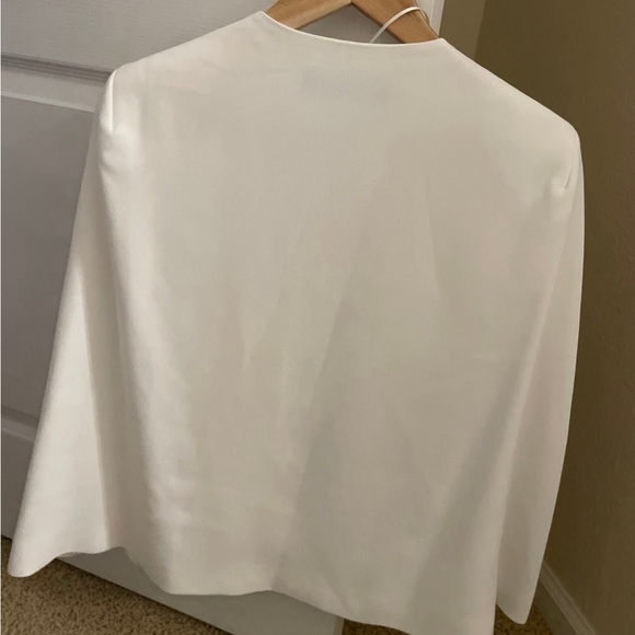 ZARA OFF WHITE CAPE KIMONO BLAZER JACKET COAT WITH SLITS TRINNY WOODALL - Picture 5 of 5